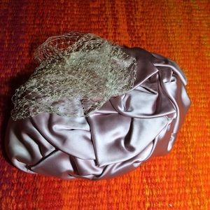 Authentic Vintage Dusty-Pink Satin Hat